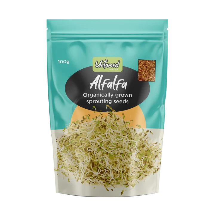 Alfalfa Organic Sprouting Seeds 100g 3 Alfalfa Organic Sprouting Seeds 100g