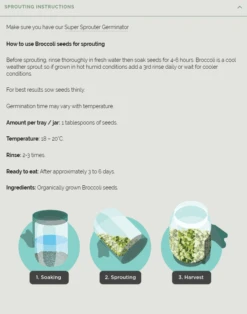 Broccoli Organic Sprouting Seeds 100g -Hema Shop 000555 2