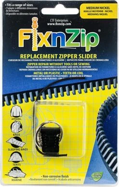 CLEARANCE Instant Zipper Repair Medium Nickel -Hema Shop 00405 3