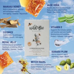 Illuminating Face Mask 5 Pack 6 Illuminating Face Mask 5 Pack -Hema Shop 004862 1