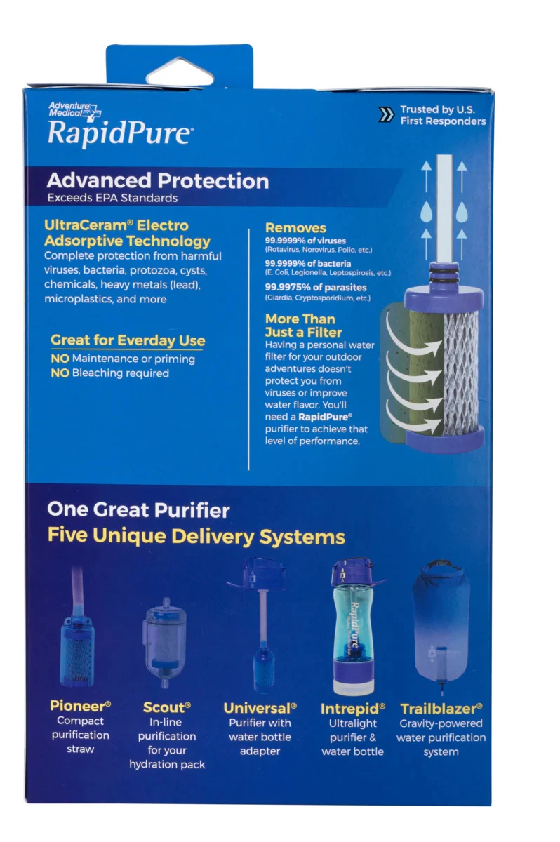 RapidPure Intrepid Water Filter Bottle & Purifier 750ml 5 RapidPure Intrepid Water Filter Bottle & Purifier 750ml - Image 3