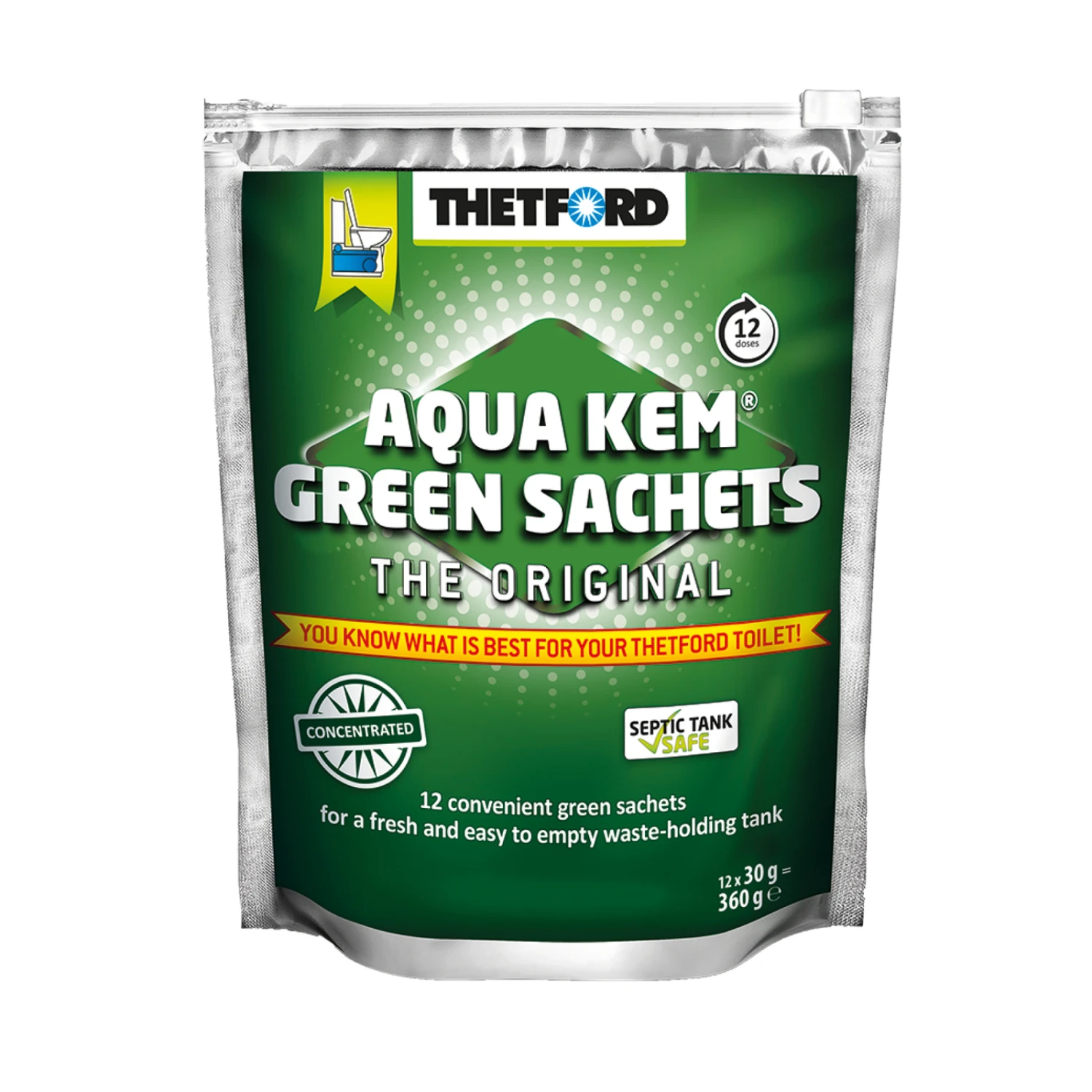 Thetford Aqua Kem Green Sachets For Toilet Waste Chemical Tank 3 Thetford Aqua Kem Green Sachets For Toilet Waste Chemical Tank