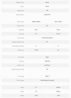 Hawke Nature-Trek 10x25 Monocular Green 9 Hawke Nature-Trek 10x25 Monocular Green -Hema Shop 35211 1