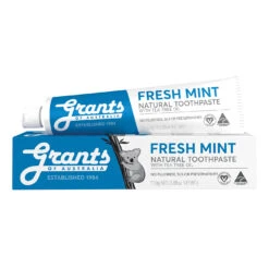 Fresh Mint Natural Toothpaste With Tea Tree Oil 110g Fluoride Free