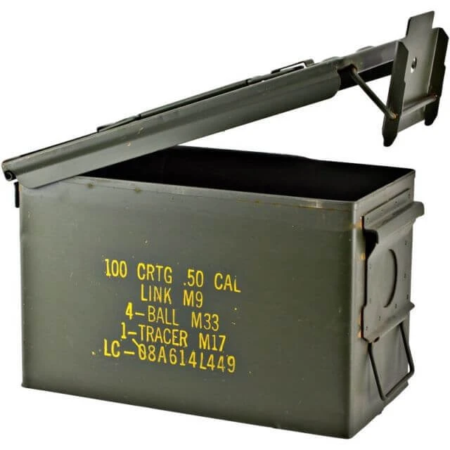50 Cal M2A1 Metal Ammo Box 4 50 Cal M2A1 Metal Ammo Box - Image 2