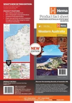 Hema Western Australia State Map -Hema Shop 9321438001553 1