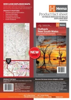 Hema Outback New South Wales Map -Hema Shop 9321438001577 4