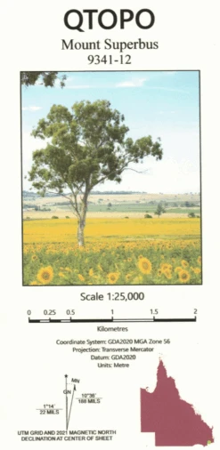 Mount Superbus Topographic Map
