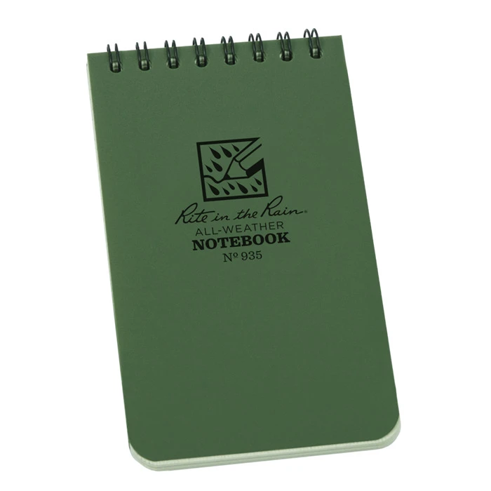 Rite In The Rain No. 935 All Weather Notebook OD Green 3 Rite In The Rain No. 935 All Weather Notebook OD Green