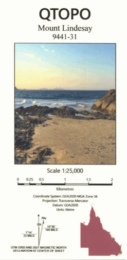Mount Lindesay (Mt Barney) Topographic Map