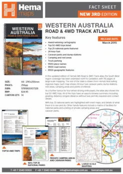 HEMA Western Australia Road & 4WD Track Atlas -Hema Shop 9781865007328 2