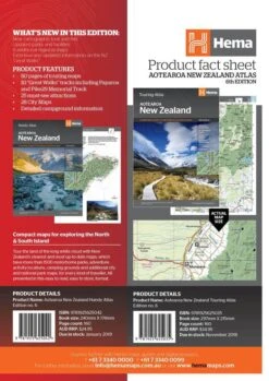 Hema New Zealand Aotearoa Handy Atlas Spiral Bound -Hema Shop 9781925625042 3