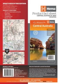 Hema Central Australia 4wd Explorer Map -Hema Shop 9781925625738 3