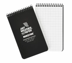 Modestone Black A10 Top Spiral Notepad 3x5