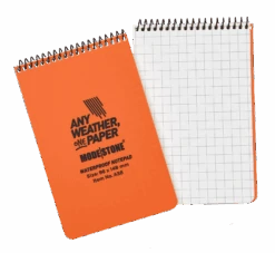 Modestone Safety Orange Top Spiral Notepad 6x4