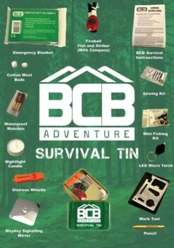 BCB Adventure Survival Kit Tin -Hema Shop ADV069