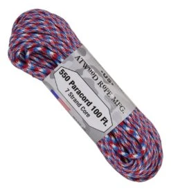 Paracord "Liberty" 550 7 Strand (100ft) MADE IN USA