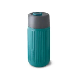 Black+Blum Glass Travel Cup With Silicone Sleeve 340ml [Colour: Slate] -Hema Shop BB TC GRO P 1