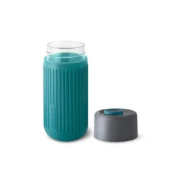 Black+Blum Glass Travel Cup With Silicone Sleeve 340ml [Colour: Slate] -Hema Shop BB TC GRO P 2