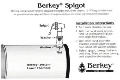 Berkey Genuine Replacement Tap For Stainless Steel Berkey Systems -Hema Shop BerkeySpigot SS 2