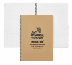 A4 Side Spiral Tan Waterproof Notepad A4 210x297mm 50 Sheets