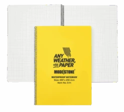 CLEARANCE A4 Side Spiral Yellow Waterproof Notepad 210x297mm 50 Sheets