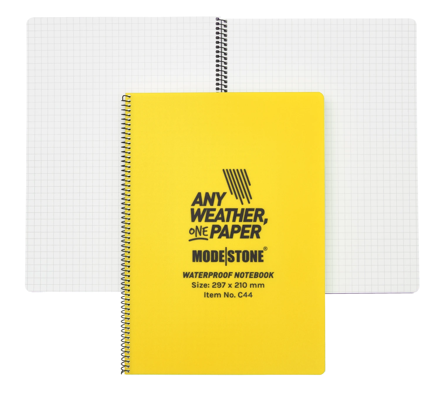 CLEARANCE A4 Side Spiral Yellow Waterproof Notepad 210x297mm 50 Sheets 3 CLEARANCE A4 Side Spiral Yellow Waterproof Notepad 210x297mm 50 Sheets