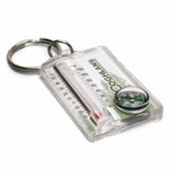 Coghlans Keyring Zipper Pull Thermometer / Compass