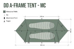 DD Hammocks A-Frame Tent (Multicam) 2 Person -Hema Shop DDA FrameTent MC 3