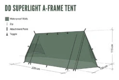 DD Hammocks SuperLight A-Frame Tent & Mesh Tent Combo 12 DD Hammocks SuperLight A-Frame Tent & Mesh Tent Combo -Hema Shop DDA FrameTentCombo 2