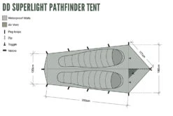 DD SuperLight Pathfinder Tent & Mesh Tent Combo (2 Person) -Hema Shop DDPathfinderCombo 2