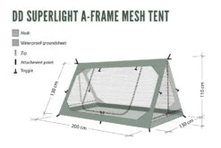 DD Hammocks SuperLight A-Frame Mesh Tent -Hema Shop DDSLA FrameMeshTent 4