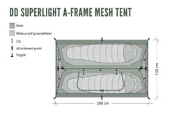 DD Hammocks SuperLight A-Frame Mesh Tent -Hema Shop DDSLA FrameMeshTent 5