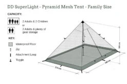 DD SuperLight Pyramid Tent Mesh Family Size 11 DD SuperLight Pyramid Tent Mesh Family Size -Hema Shop DDSLPyramidMeshTentFamily 3