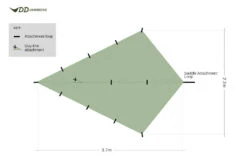 DD SuperLight Bikepacker Tarp & Groundsheet Combo -Hema Shop DDSL BikepackerCombo 3