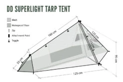 DD Superlight Tarp Tent (Olive Green) 1 Person -Hema Shop DDSuperLightTarpTent OG 2