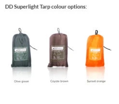 DD Hammocks DD SuperLight Tarp 3m X 2.9m (Olive Green) -Hema Shop DDSuperLightTarp OG 2
