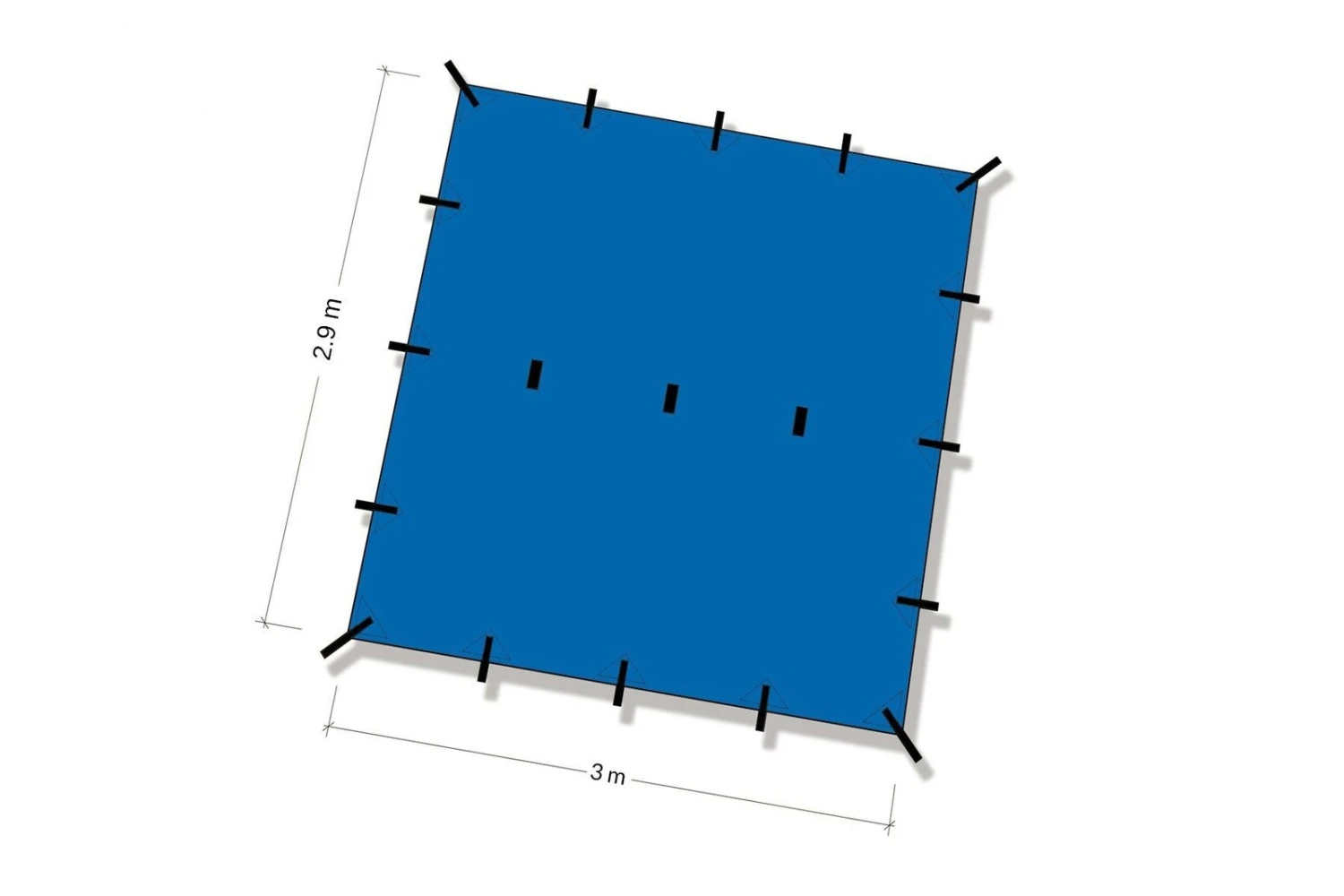 DD Recycled Tarp 3 (Teal Blue) 5 DD Recycled Tarp 3 (Teal Blue) - Image 3