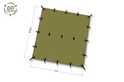 DD Tarp 3x3 UV50+ Bancha Green 11 DD Tarp 3x3 UV50+ Bancha Green -Hema Shop DDTarp3x3UV50 3