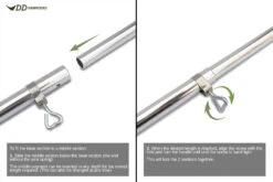 DD Tarp Pole 2.2m X2 Poles -Hema Shop DDTarpPole2.2mX2 5