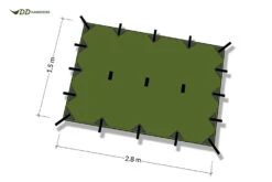 DD Hammocks DD Tarp S 2.8m X 1.5m (Olive Green) -Hema Shop DDTarpS OG 1