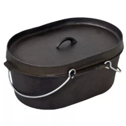10qt Oval Camp Dutch Oven Preseasoned