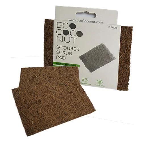 EcoCoconut Scourer Scrub Pad - 2 Pack 4 EcoCoconut Scourer Scrub Pad - 2 Pack - Image 2