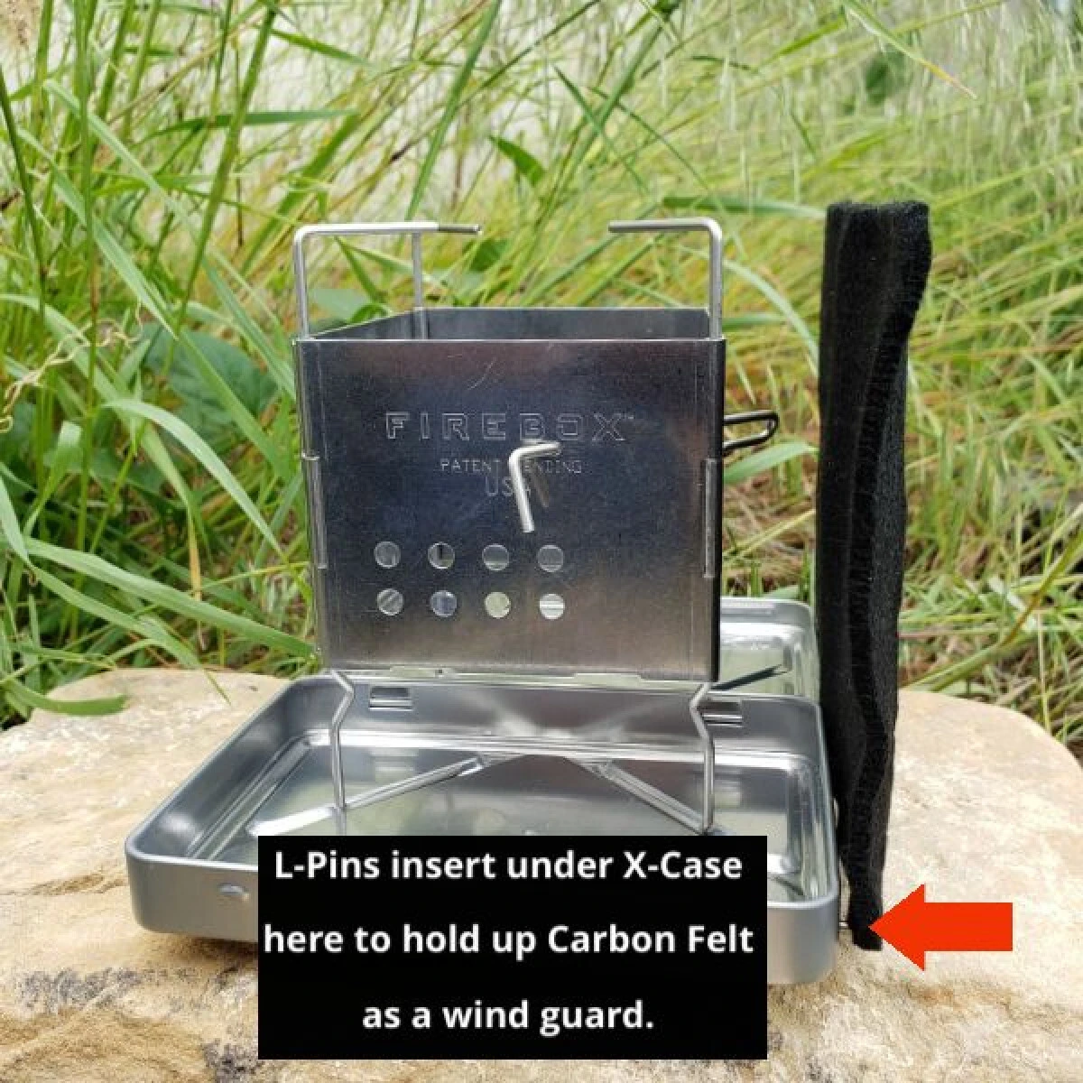 Firebox L-Pins For Carbon Felt Windscreen 4 Firebox L-Pins For Carbon Felt Windscreen - Image 2