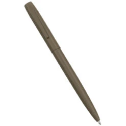 Rite In The Rain All-Weather Metal Clicker Pen Flat Dark Earth Black Ink