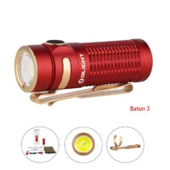 Olight Baton 3 1200Lm Rechargeable Torch RED -Hema Shop FOL B3 R 2