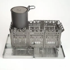 Firebox Freestyle Modular Stove Everything Kit - Titanium (8 Panels) -Hema Shop FreeStyleCompleteKitTi 2
