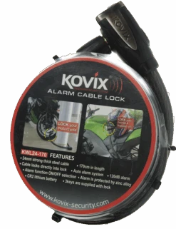 Kovix 1.7m Heavy Duty Alarmed Cable Lock