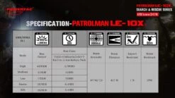 PowerTac PATROLMAN LE10X 4200 Lumen LED Flashlight -Hema Shop LE10X 5