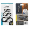 Nite Ize Slidelock S-Biner Black Stainless 3 Pack